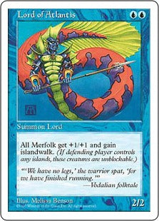 [100]【JP】アトランティスの王/Lord of Atlantis【5ED】[R][青]
