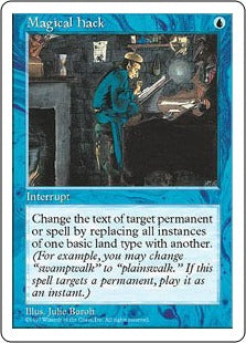 [101]【EN】魔法改竄/Magical Hack【5ED】[R][青]