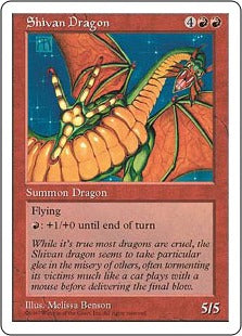 [267]【EN】シヴ山のドラゴン/Shivan Dragon【5ED】[R][赤]