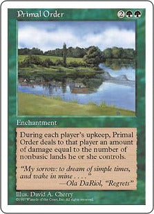 [318]【EN】原初の秩序/Primal Order【5ED】[R][緑]