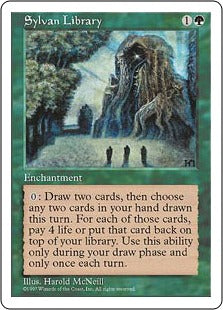 [329]【JP】森の知恵/Sylvan Library【5ED】[R][緑]