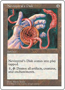[391]【JP】ネビニラルの円盤/Nevinyrral's Disk【5ED】[R][茶]