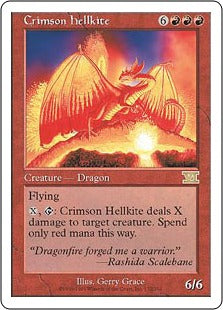 [172]【JP】真紅のヘルカイト/Crimson Hellkite【6ED】[R][赤]