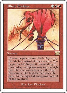 [190]【EN】無道の競り/Illicit Auction【6ED】[R][赤]