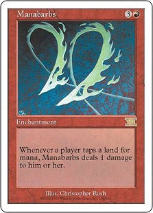 [194]【EN】魔力のとげ/Manabarbs【6ED】[R][赤]