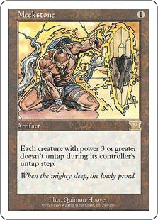 [298]【JP】弱者の石/Meekstone【6ED】[R][茶]