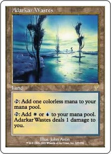 [325]【JP】アダーカー荒原/Adarkar Wastes【7ED】[R][土地]