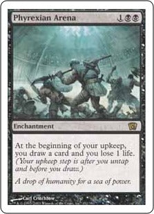 [157]【JP】ファイレクシアの闘技場/Phyrexian Arena【8ED】[R][黒]