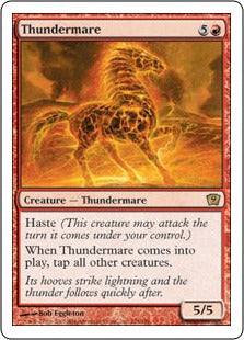 [224]【EN】サンダーメア/Thundermare【9ED】[R][赤]