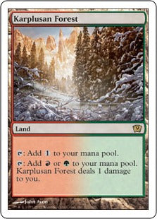 [321]【JP】カープルーザンの森/Karplusan Forest【9ED】[R][土地]