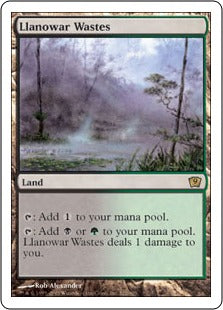 [322]【JP】ラノワールの荒原/Llanowar Wastes【9ED】[R][土地]