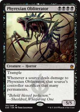 [101]【EN】【FOIL】ファイレクシアの抹消者/Phyrexian Obliterator【A25】[M][黒]