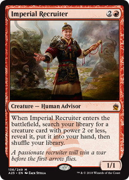 [136]【EN】【FOIL】帝国の徴募兵/Imperial Recruiter【A25】[M][赤]
