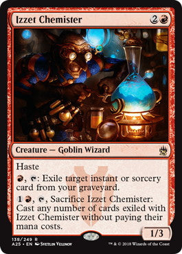 [138]【EN】【FOIL】イゼットの薬術師/Izzet Chemister【A25】[R][赤]