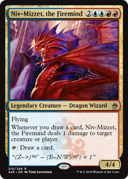 [210]【EN】【FOIL】火想者ニヴ＝ミゼット/Niv-Mizzet, the Firemind【A25】[R][多色]