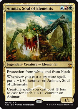 [196]【EN】【FOIL】精霊の魂、アニマー/Animar, Soul of Elements【A25】[M][多色]
