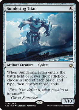 [233]【EN】【FOIL】隔離するタイタン/Sundering Titan【A25】[R][茶]