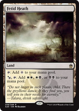 [238]【EN】【FOIL】悪臭の荒野/Fetid Heath【A25】[R][土地]