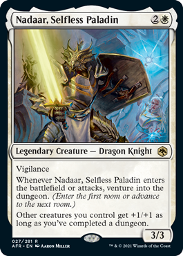 [027]【EN】無私のパラディン、ナダール/Nadaar, Selfless Paladin【AFR】[R][白]