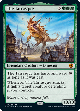 [207]【EN】【FOIL】タラスク/The Tarrasque【AFR】[M][緑]