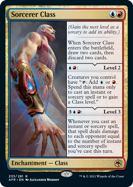 [233]【EN】【FOIL】ソーサラー・クラス/Sorcerer Class【AFR】[R][多色]