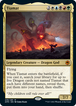 [235]【EN】【FOIL】ティアマト/Tiamat【AFR】[M][多色]