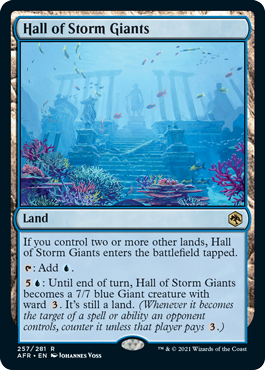 [257]【EN】【FOIL】ストーム・ジャイアントの聖堂/Hall of Storm Giants【AFR】[R][土地]