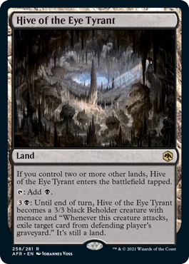 [258]【EN】【FOIL】目玉の暴君の住処/Hive of the Eye Tyrant【AFR】[R][土地]