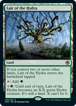 [259]【EN】【FOIL】ハイドラの巣/Lair of the Hydra【AFR】[R][土地]