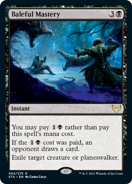 [064]【EN】【FOIL】悪意の熟達/Baleful Mastery【STX】[R][黒]