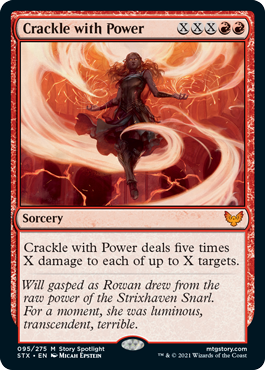 [095]【EN】【FOIL】弾ける力/Crackle with Power【STX】[M][赤]