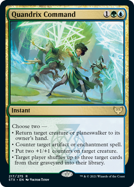 [217]【EN】【FOIL】クアンドリクスの命令/Quandrix Command【STX】[R][多色]