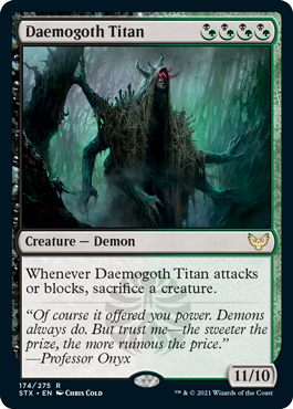 [174]【EN】【FOIL】デーモゴスのタイタン/Daemogoth Titan【STX】[R][多色]
