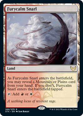 [266]【EN】【FOIL】怒静の交錯/Furycalm Snarl【STX】[R][土地]