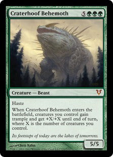 [172]【EN】孔蹄のビヒモス/Craterhoof Behemoth【AVR】[M][緑]