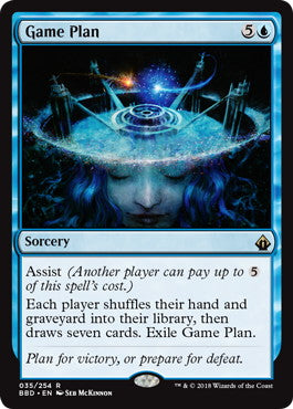 [035]【EN】【FOIL】ゲームプラン/Game Plan【BBD】[R][青]
