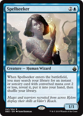 [041]【EN】【FOIL】呪文探求者/Spellseeker【BBD】[R][青]
