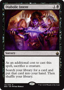 [141]【EN】【FOIL】悪魔の意図/Diabolic Intent【BBD】[R][黒]