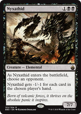 [153]【EN】【FOIL】ニクサシッド/Nyxathid【BBD】[R][黒]