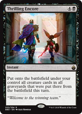 [053]【EN】【FOIL】胸躍るアンコール/Thrilling Encore【BBD】[R][黒]