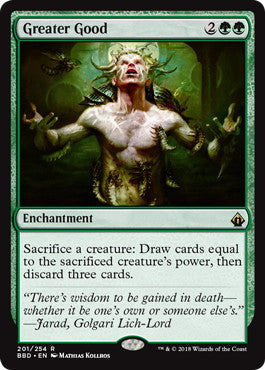 [201]【EN】【FOIL】よりよい品物/Greater Good【BBD】[R][緑]