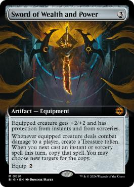[091]【EN】■拡張アート■富と力の剣/Sword of Wealth and Power【BIG】[M][茶]