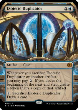 [035]【EN】【FOIL】■ショーケース■秘密の複製機/Esoteric Duplicator【BIG】[M][青]