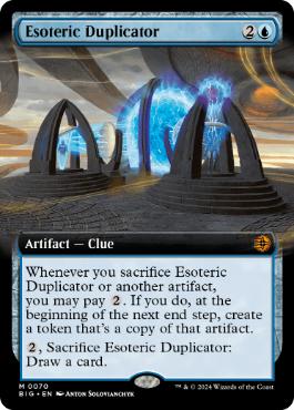 [070]【EN】【FOIL】■拡張アート■秘密の複製機/Esoteric Duplicator【BIG】[M][青]