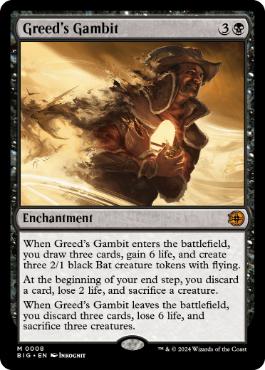 [008]【EN】【FOIL】強欲の計略/Greed's Gambit【BIG】[M][黒]