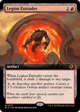 [077]【EN】【FOIL】■拡張アート■軍団の成形機械/Legion Extruder【BIG】[M][赤]