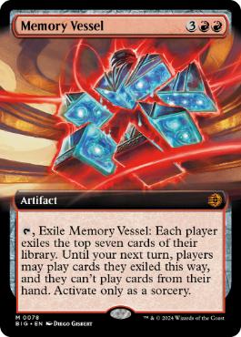 [078]【EN】【FOIL】■拡張アート■記憶の器/Memory Vessel【BIG】[M][赤]