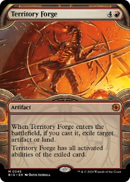 [045]【EN】【FOIL】■ショーケース■領土の溶鉱炉/Territory Forge【BIG】[M][赤]