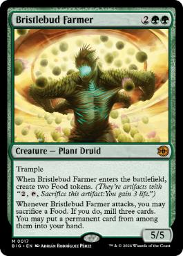 [017]【EN】【FOIL】逆棘芽の農家/Bristlebud Farmer【BIG】[M][緑]