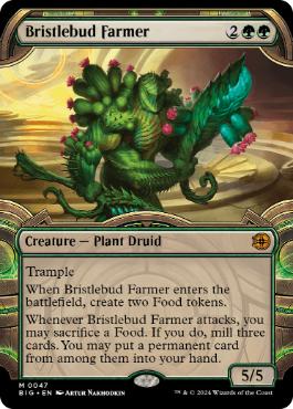 [047]【EN】【FOIL】■ショーケース■逆棘芽の農家/Bristlebud Farmer【BIG】[M][緑]